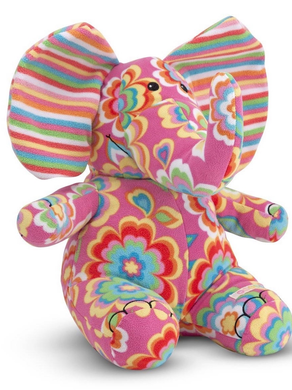 Melissa & Doug Sally the Elephant Plush with Multicolor Accents